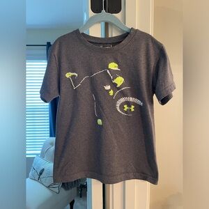 Kids Under Armour Heat Gear Baseball Shirt - Size 6